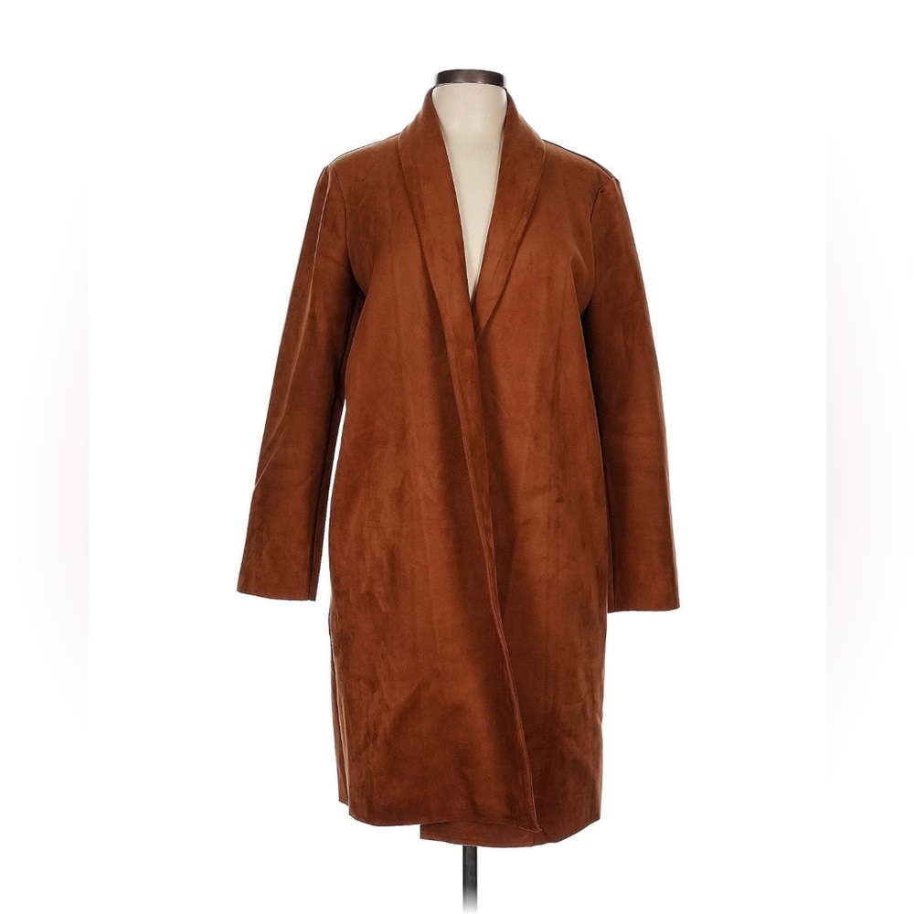 T Tahari Brown Super Soft and Cozy Coat, size Large